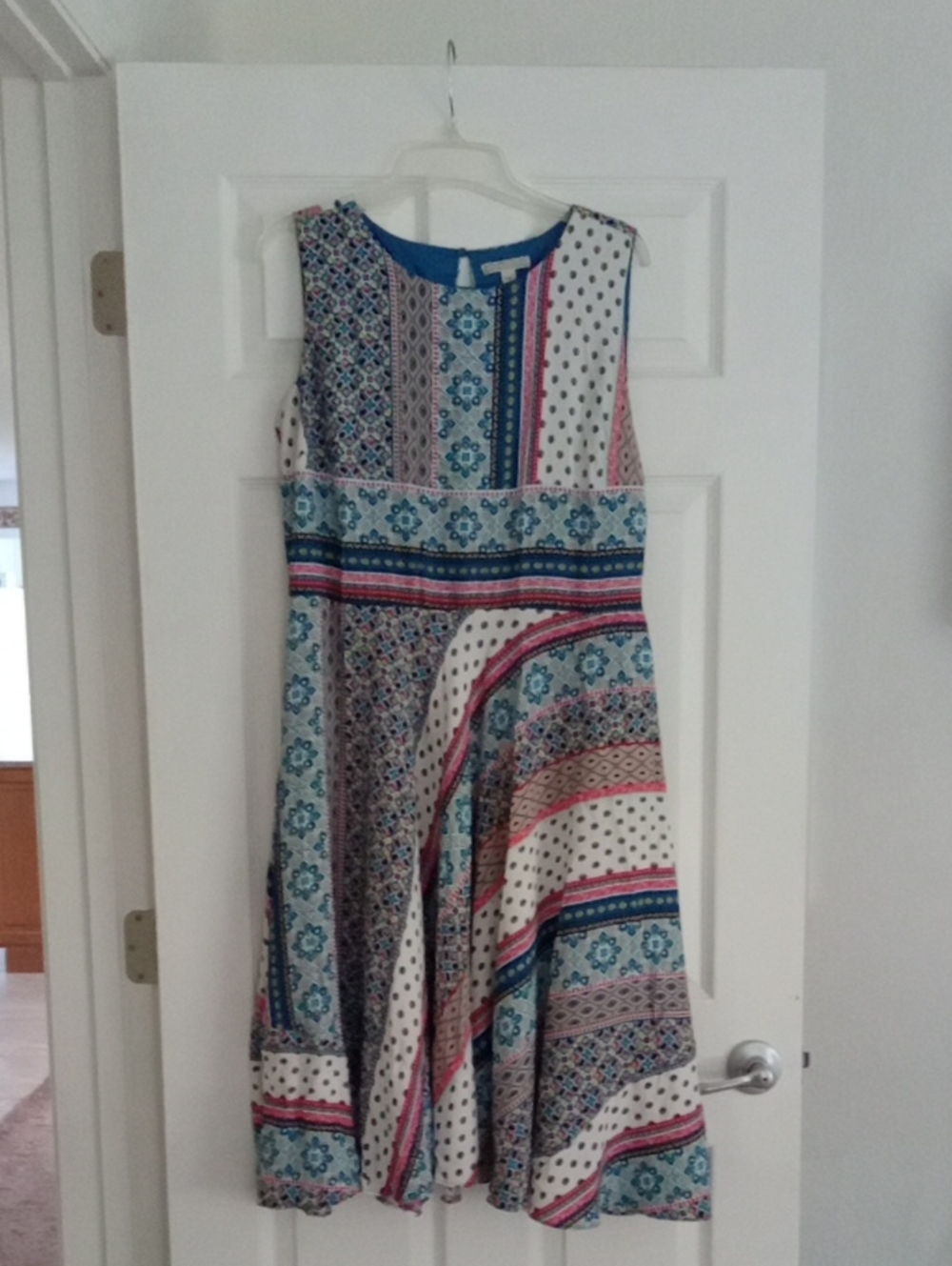 BeautifuDana Buchman Multicolor Sleeveless Sumner Midi Dress